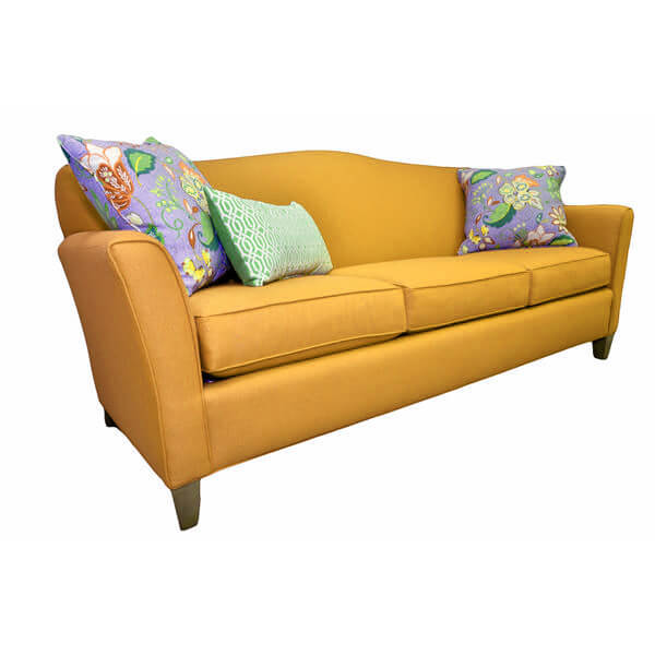 Sofa băng vải vàng mù tạt 3 chỗ